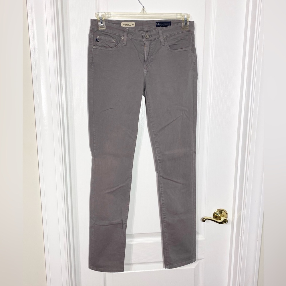 AG USA Made Stevie 5 Pocket Mid Rise Skinny Pants Gray Sz 28 Adriano Goldschmied